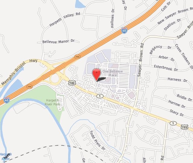 Location Map: 7640 Highway 70 S Nashville, TN 37221