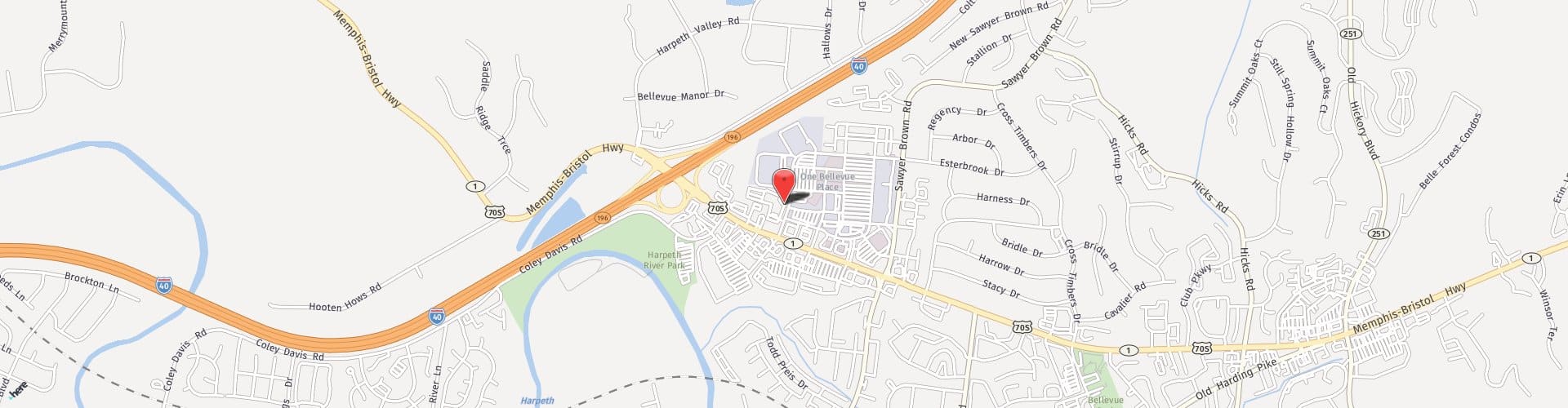 Location Map: 7640 Highway 70 S Nashville, TN 37221